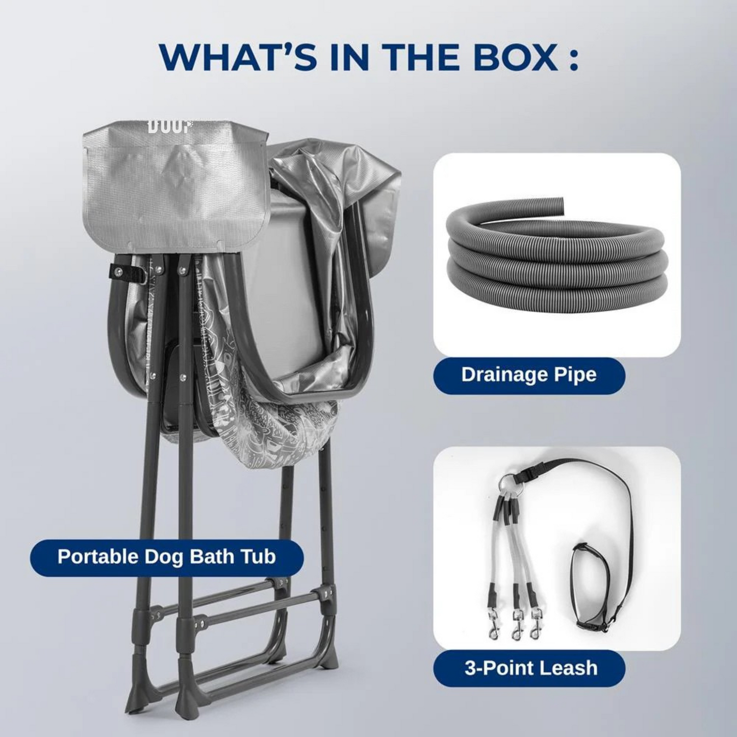 Foldable standing bathtub