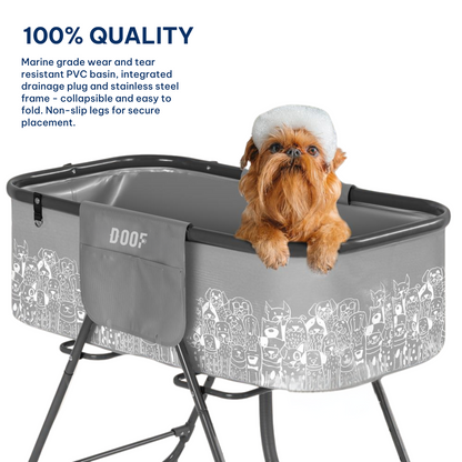 Foldable standing bathtub