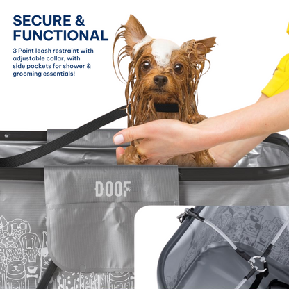 Foldable standing bathtub