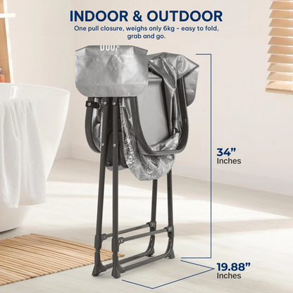 Foldable standing bathtub